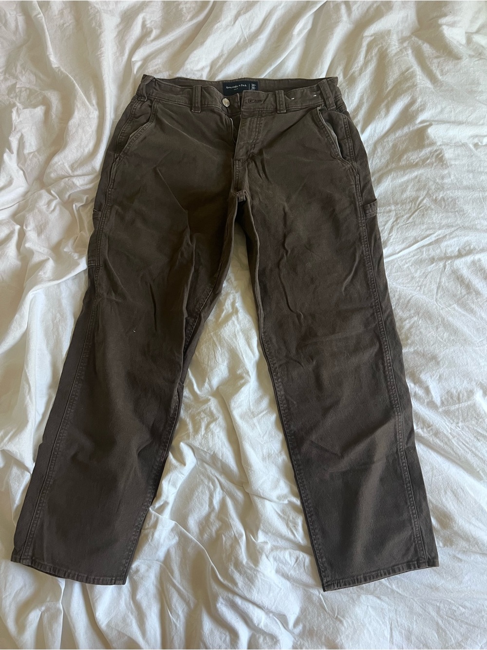 Abercrombie & Fitch Men's Brown Carpenter’s Loose Pants